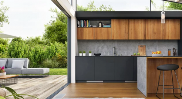 Dapur Terbuka ke Teras